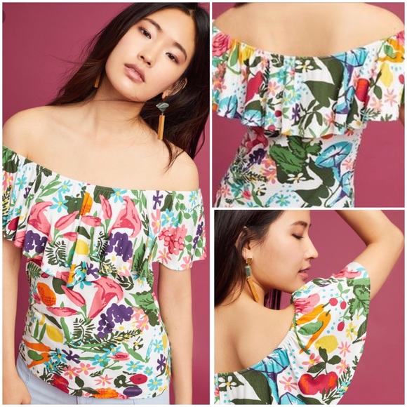 Anthropologie Tops - Anthropologie Cassandra off-the-shoulder Top NWT